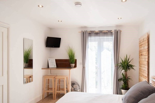 Deluxe Room (Mint) | Soundproofing, iron/ironing board, WiFi (free), bed sheets