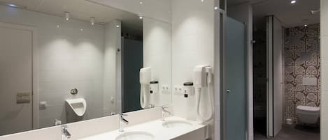 Shower, hair dryer