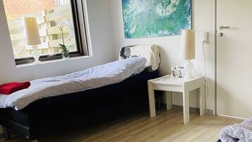 1 soveværelse, allergivenligt sengetøj, minibar