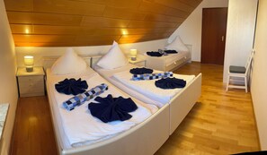 2 dormitorios, cuna de viaje, wifi y ropa de cama