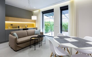 Royal Apartment | Living area | LCD TV, heated floors