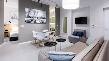 Royal Apartment | Living area | LCD TV, heated floors