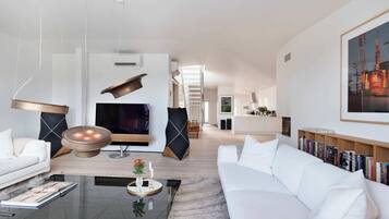 TV, fireplace, Netflix, streaming services