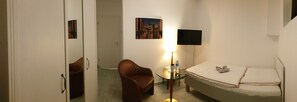 Habitación individual económica | Ropa de cama de alta calidad, edredón y camas con efecto memoria 