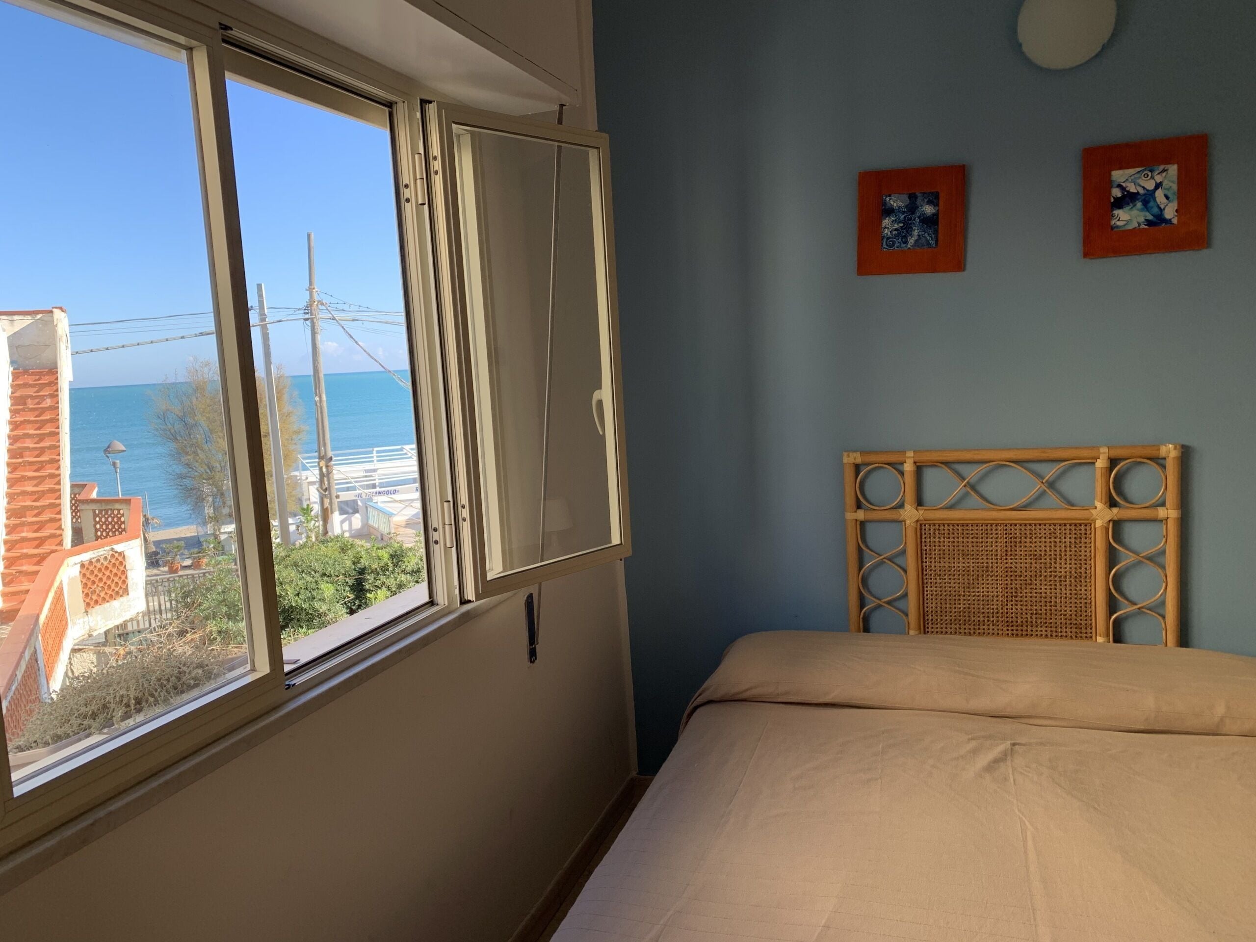 Standard Double Room, Ensuite, Partial Sea View (Stanza 5) | Free WiFi, bed sheets