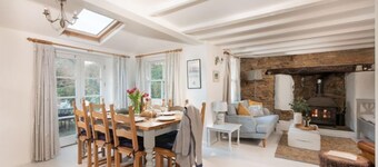 A traditional Cornish cottage quietly tucked away for a peaceful escape.