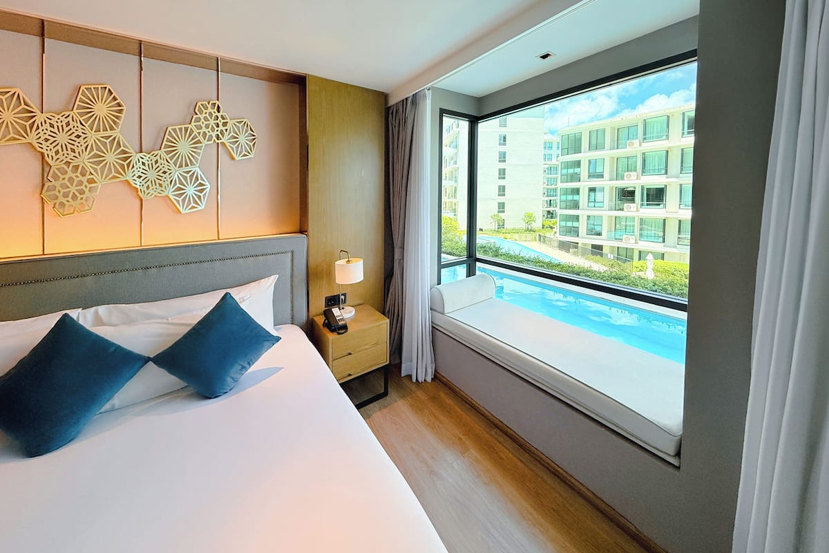 Kamer | Luxe beddengoed, pillowtop-bedden, een minibar met enkele gratis items