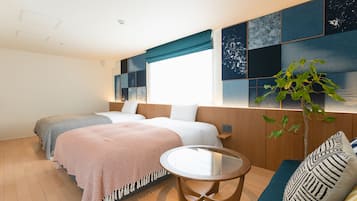 Denim Balcony room | Premium bedding, down comforters, pillowtop beds, individually decorated