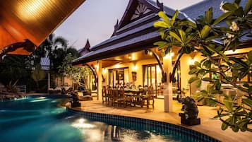 Front of property – evening/night