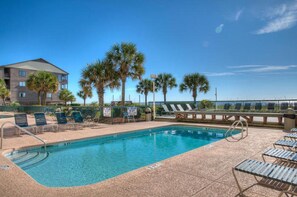 Indoor pool, outdoor pool - Ashworth 102, Spacious 3 BR Ocean Front Condo with Indoor Outdoor Pools, Hot Tub, Lazy River and Kiddie Pool (NORTH MYRTLE BEACH)