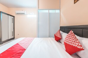 スタンダード ダブルルーム | WiFi (無料)、ベッドシーツ