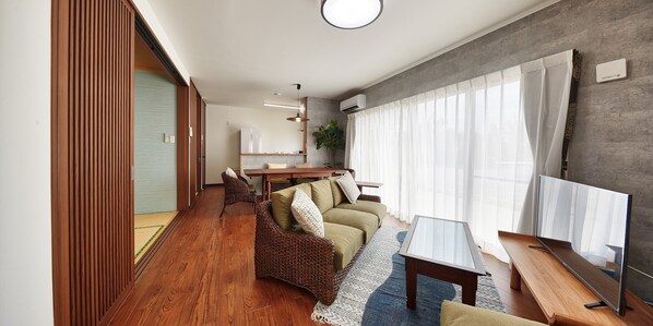 Design House, 2 Bedrooms (Rekibu2) | Living area - Kouri side village Rekibu (Nago)