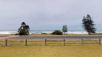 Enjoy the serene ocean views from this beachside retreat.