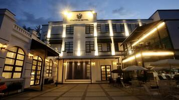 Front of property – evening/night