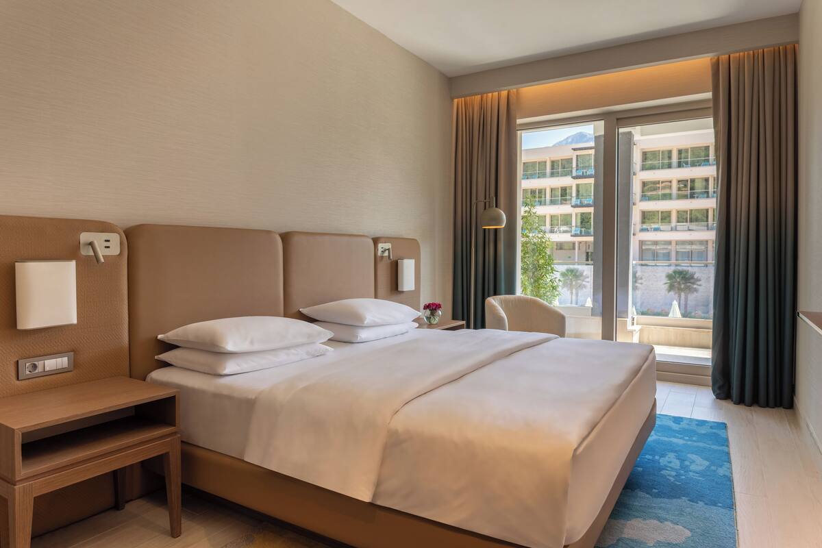 Literie de qualité supérieure, couette en duvet d'oie, minibar