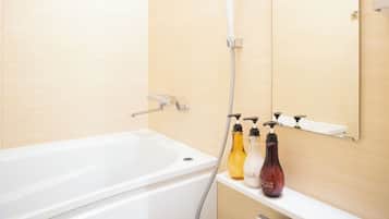 Free toiletries, hair dryer, slippers, bidet