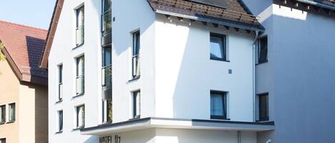 Voorkant van accommodatie