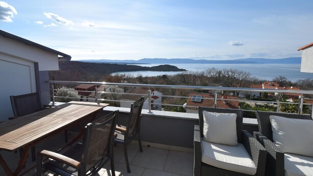 Apartment, 2 Bedrooms | Balcony - Apartment Roberto with Sea View (Omisalj)