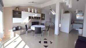 Apartment, 2 Bedrooms | Living area | Flat-screen TV - Apartment Roberto with Sea View (Omisalj)