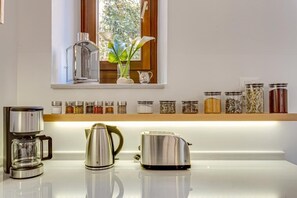 Apartment, Sea View | Coffee and/or coffee maker - Domicile Chania - Venetian Residence (Chania)