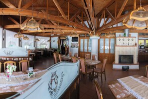 Lunch, dinner served; Hungarian cuisine, garden views 