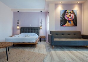 Studio, Sea View | Hypo-allergenic bedding, individually decorated, individually furnished - Iliovasilema (Lemnos)