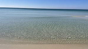 A beach with clear shallow water and a sandy shore. - Beautiful Beachfront 11th Floor Condo w/ Direct Gulf Views Panama City Beach, FL (Shores of Panama, Panama City Beach)