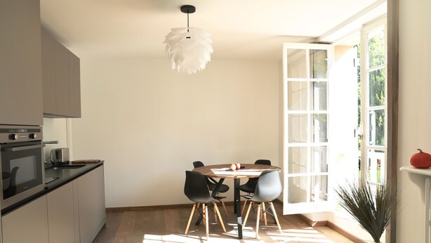 Habitación de diseño doble (Caroline) | Cocina privada | Trona infantil