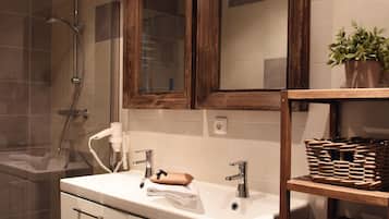 Apartment | Bathroom | Shower, towels, toilet paper