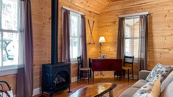 Fireplace, ping pong