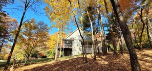 Exterior - Deer Path -Long-Range Mountain Views, Private Creek, Gas Logs, Fire Pit, 5 Acres (Pisgah Forest)