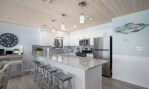 Fridge, microwave, oven, stovetop - Premium Gulf Front Condo - Private beach, free beach service - Book for 2026 now (Destin)