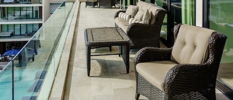 Familienapartment | Balkon