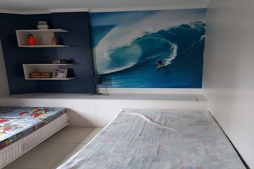 Apt 200 Mts from Praia Grande - Vila Tupi - Sao Paulo