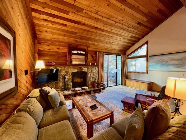 Smart-TV, Kamin, DVD-Player, Stereoanlage