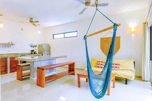 Living area - Secluded apartment with the best location in Tulum Town (Centro)
