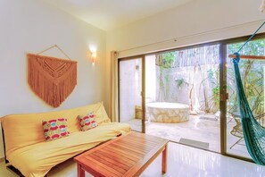 Living area - Secluded apartment with the best location in Tulum Town (Centro)