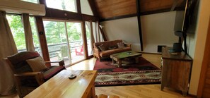 Smart TV, DVD player, smart speakers, music library