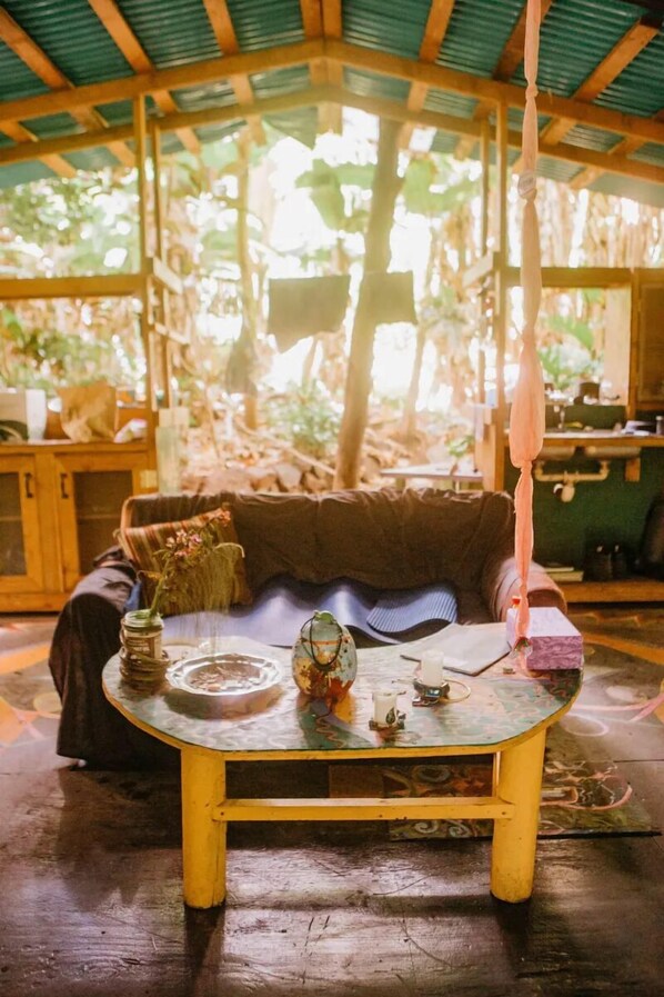 Shared Dormitory, Women only, Kitchen, Park View | Living room