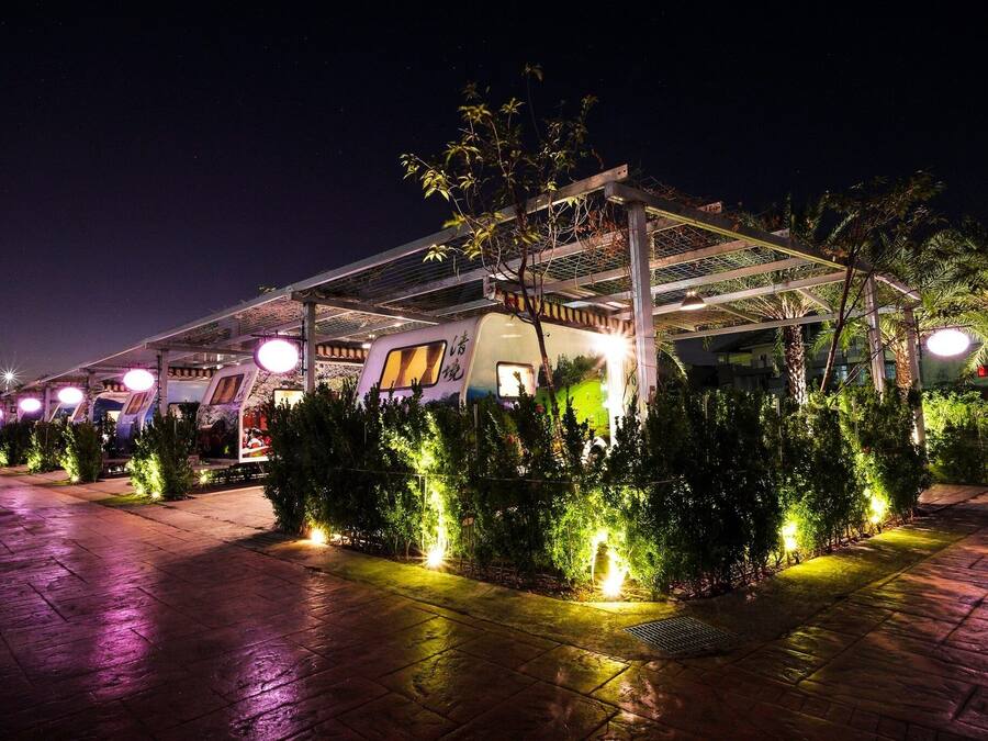 Front of property – evening/night