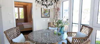 F: House Sterntaucher Whg 05 with fireplace & balcony - Haus Sterntaucher Whg 05 mit