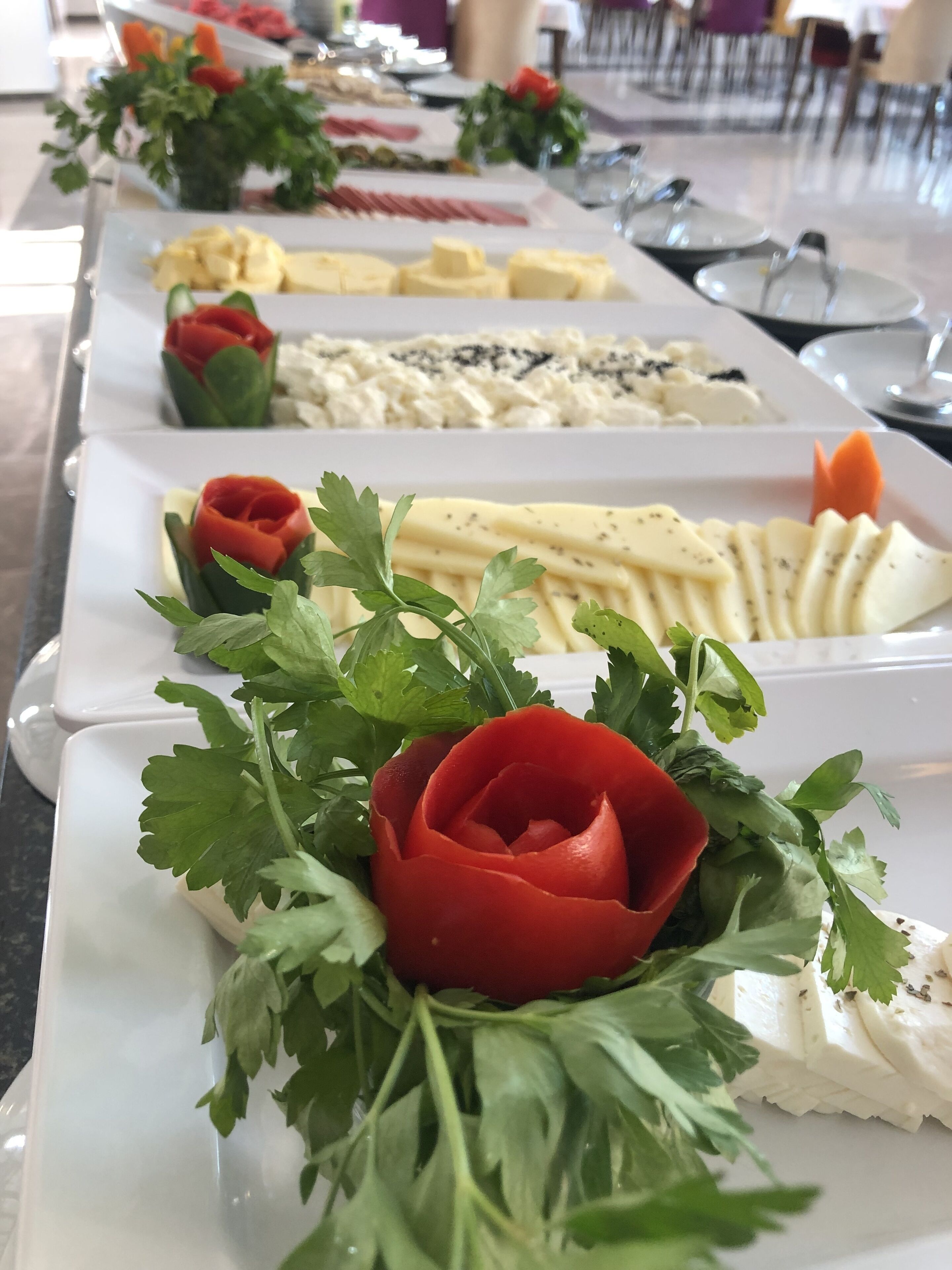 Free daily buffet breakfast