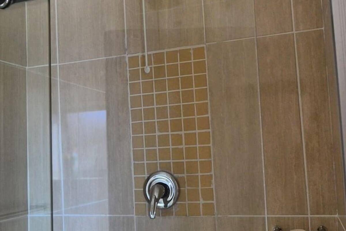 Regadera en el baño