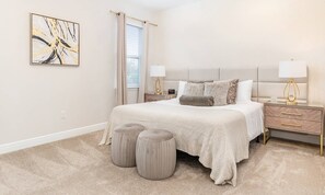 4 bedrooms, iron/ironing board, WiFi, bed sheets