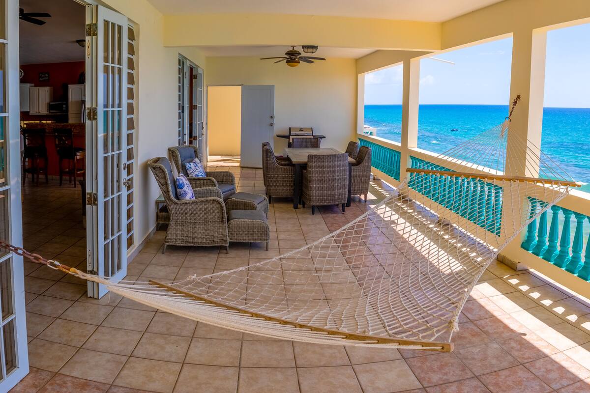 Basic Villa, 2 Bedrooms, Balcony, Oceanfront | Terrace/patio