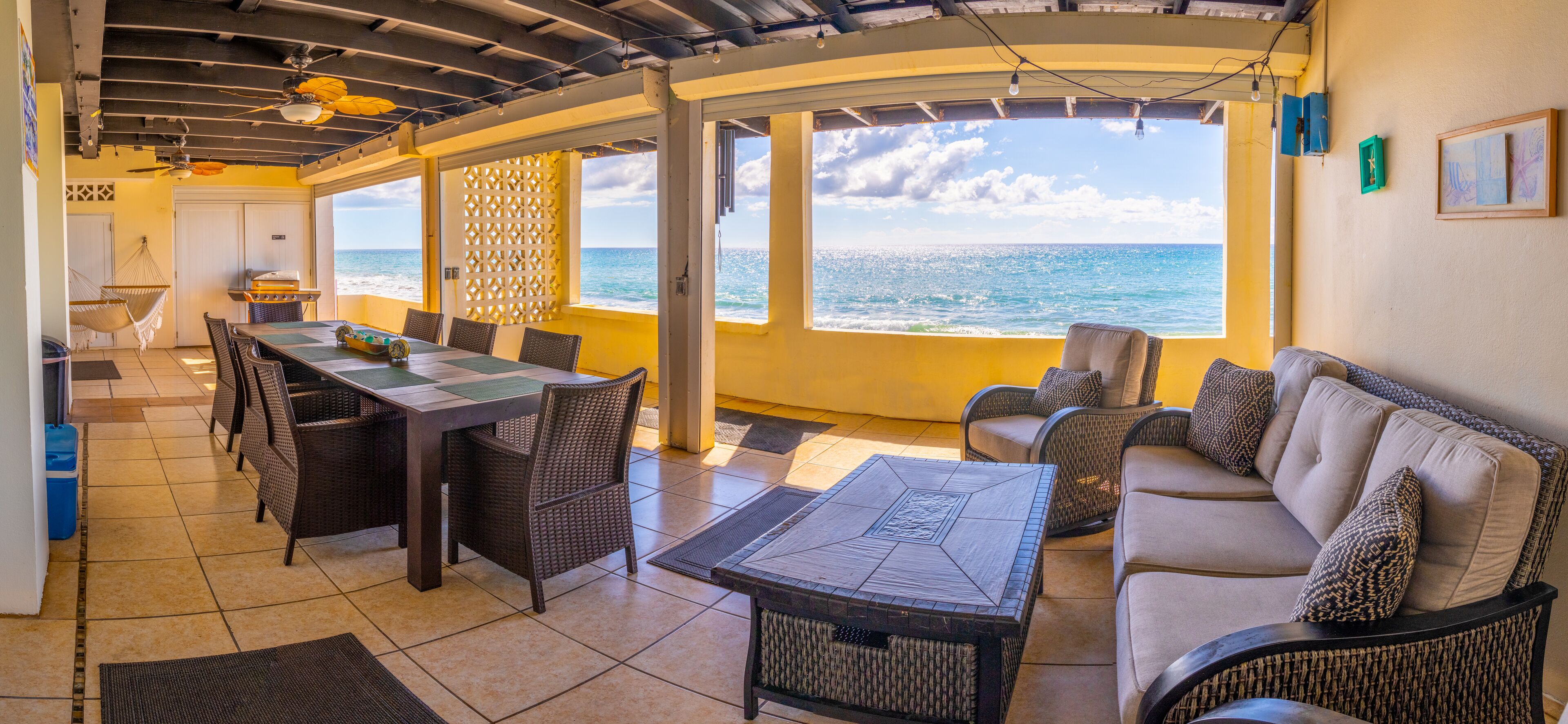 Family Villa, 5 Bedrooms, Hot Tub, Oceanfront | Terrace/patio