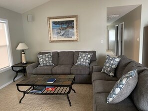 TV, DVD player, stereo