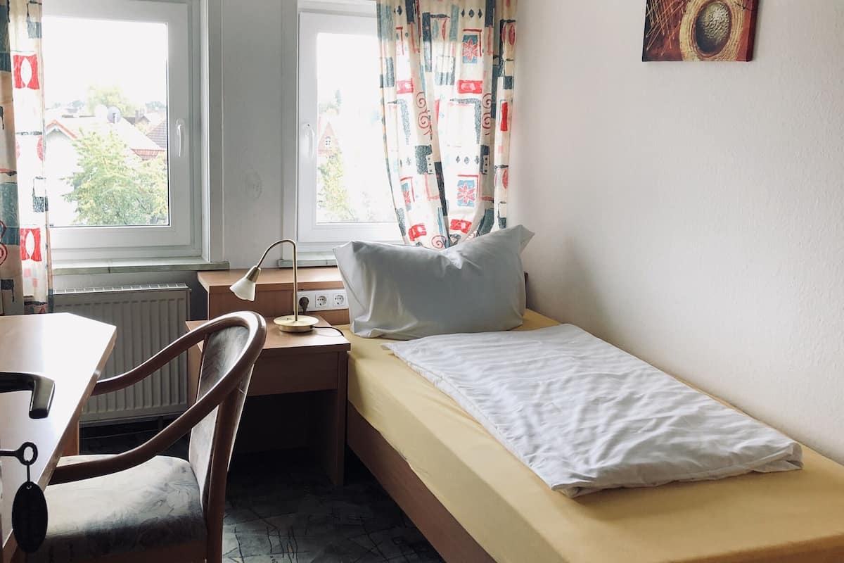 Desk, laptop workspace, rollaway beds, free WiFi