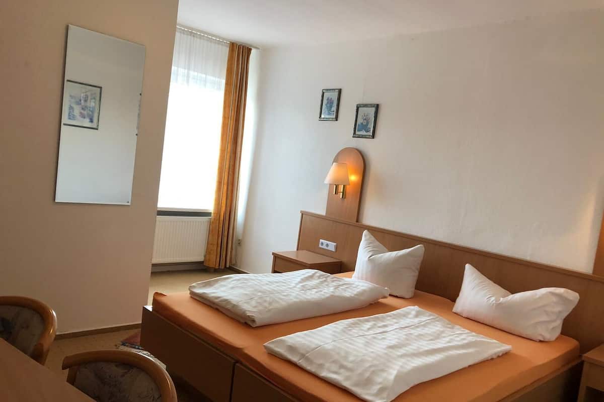 Desk, laptop workspace, rollaway beds, free WiFi
