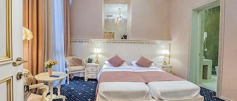 Deluxe-værelse | Italienske lagner fra Frette, premium-sengetøj, dundyner, minibar